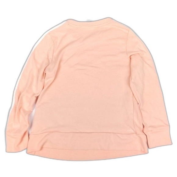 adidas Climalite Pink 3 Stripes Crewneck Active Athletic Sweatshirt Athleisure - Picture 2 of 6